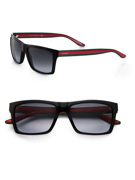 men's gucci rectangular sunglasses|gucci generation 53mm rectangular sunglasses.